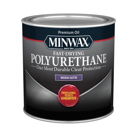 MINWAX Warm Satin Clear Oil-Based Fast-Drying Polyurethane 0.5 pt 230104444